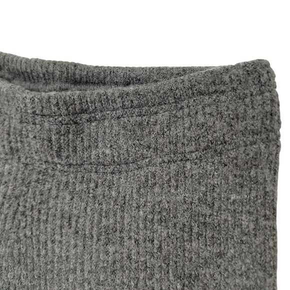 4TH Reckless Joggers Womens 6 Gray Ribbed Knitted Pull On Comfy Cozy Warm - Picture 4 of 12